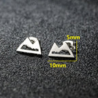 Minimalist Mountain Stud Earrings