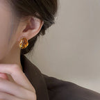 Tiger Eye Stud Earrings for Women's Protection