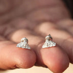 Silver Mountain Stud Earrings


Material: steel


Colors: silver


Size: 1 cm diameter (see image)


Guaranteed hypoallergenic, suitable for men, women, boys, or girls


Highly crafted product