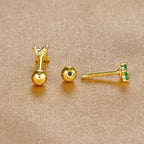 Birthstone Stud Earrings