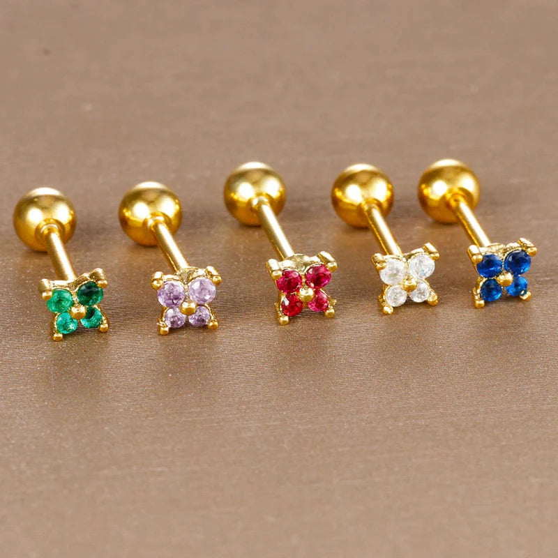 Birthstone Stud Earrings