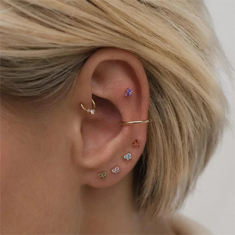 Birthstone Stud Earrings