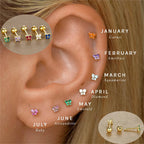 Birthstone Stud Earrings