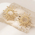 Boucles d'Oreilles Clou Soleil Femme