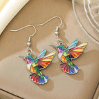 Rainbow Hummingbird Earrings 