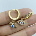 Earrings Against the Evil Eye Blue Greek Turkish Matiasma Mataki