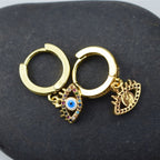 Earrings Against the Evil Eye Blue Greek Turkish Matiasma Mataki