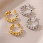 Boucles d'oreilles coquillage pour femme argent