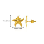 Boucles d'oreilles coquillage pour femme étoiles de mer