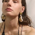 Boucles d'oreilles coquillage vintage
