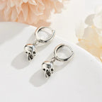 Skull Hoop Earrings