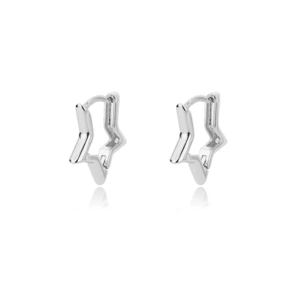 Star Hoop Earrings