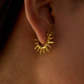 Sun Hoop Earrings