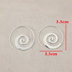 Spiral Hoop Earrings