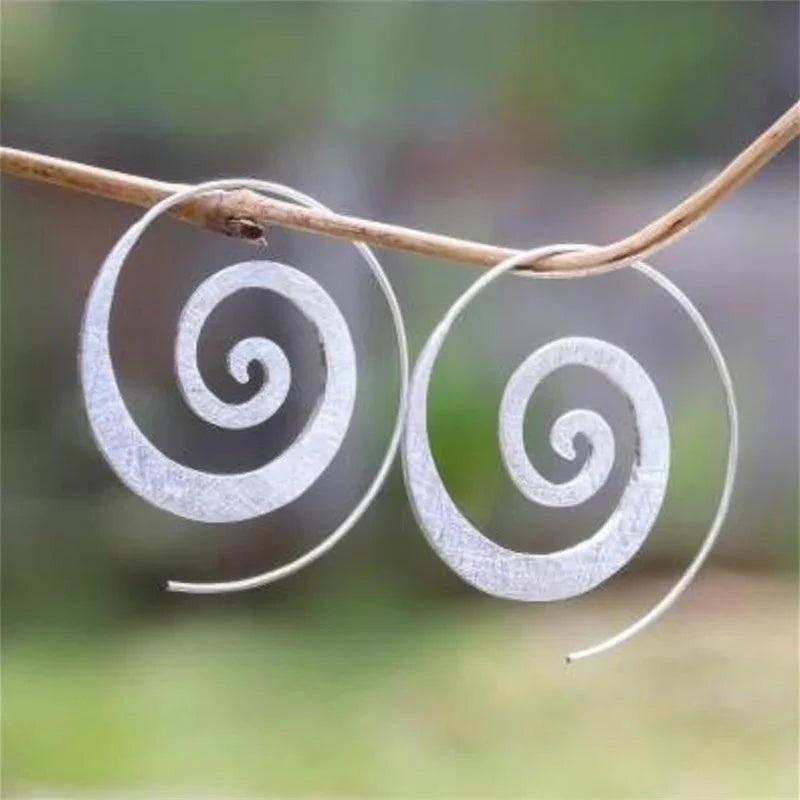 Spiral Hoop Earrings