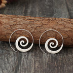 Spiral Hoop Earrings