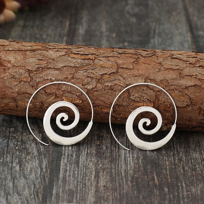 Spiral Hoop Earrings