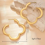 Clover Hoop Earrings