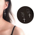 Boucles D'Oreilles Croix Rock