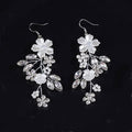 Silver Wedding Earrings