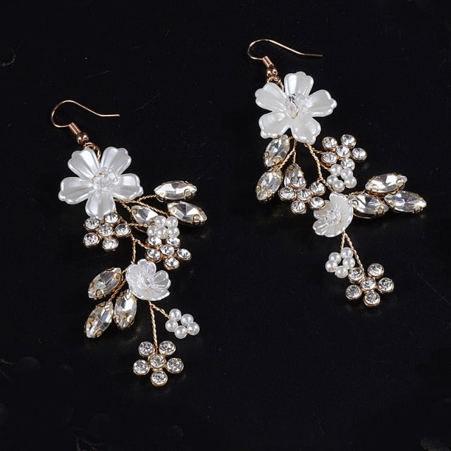 Gold Wedding Earrings