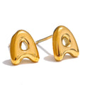 Boucles d'oreilles personnalisées avec initiale a