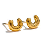 Boucles d'oreilles personnalisées avec initiale c