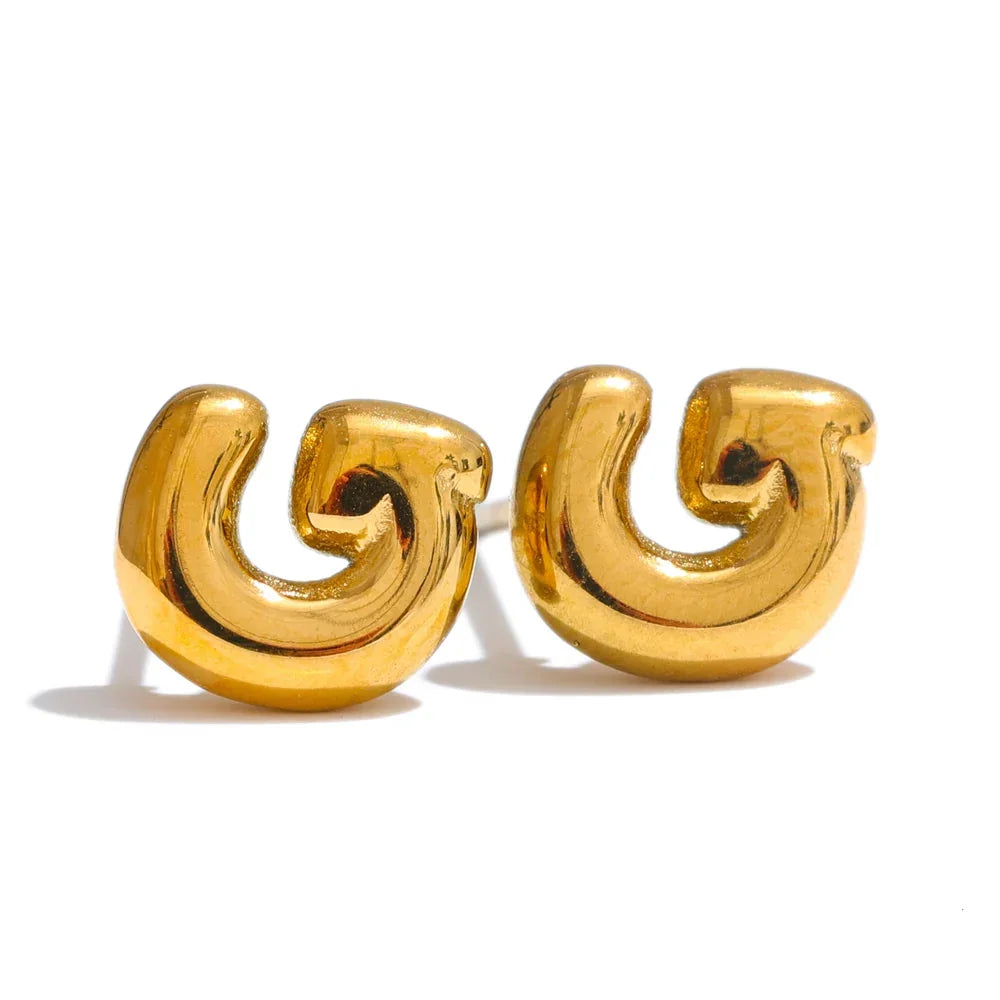 Boucles d'oreilles personnalisées avec initiale g
