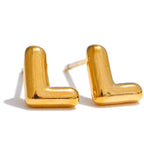 Boucles d'oreilles personnalisées avec initiale l