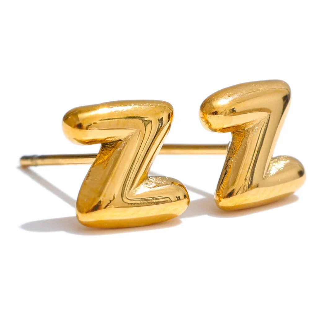 Boucles d'oreilles personnalisées avec initiale z