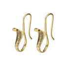 Egypt Cobra Gold Earrings