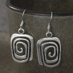 Boucles d'Oreilles Ethniques Pendantes Géométriques