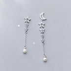 Silver Star Earrings