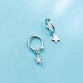 Silver Star Earrings