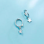 Silver Star Earrings