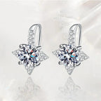 Shooting Star Embrace Moissanite Earrings 