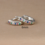 Boucles d'oreilles femme arc-en-ciel