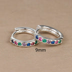 Boucles d'oreilles femme arc-en-ciel