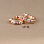 Boucles d'oreilles femme arc-en-ciel