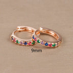 Boucles d'oreilles femme arc-en-ciel