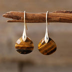 Women's Tiger Eye Earrings gold