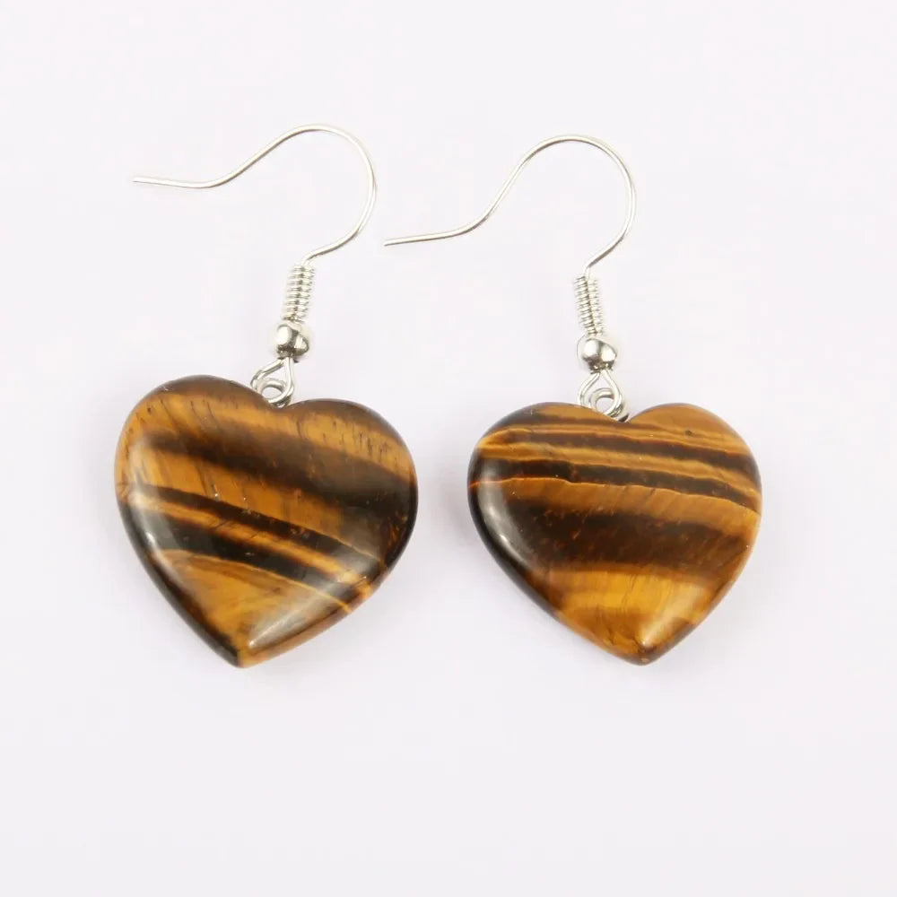 Women's Tiger Eye Dangle Earrings