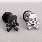 Boucles d'Oreilles Femme Tête de Mort