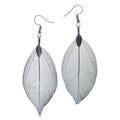 Bohemian Leaf Hematite Gold-plated Earrings