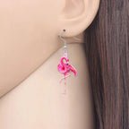 Boucles D'Oreilles Flamants Roses