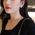 Golden Flower Earrings for Women