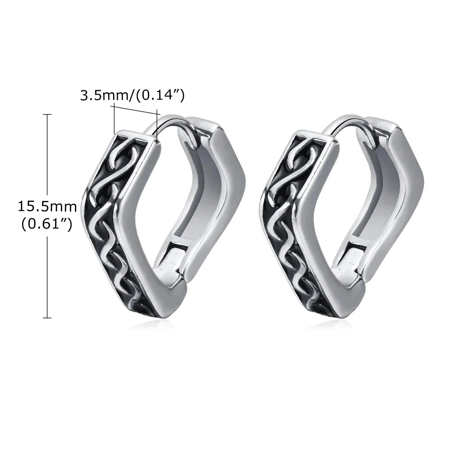 Geometric Viking Men's Earrings3