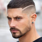 Men's Earrings Compass Rose of the Winds gray