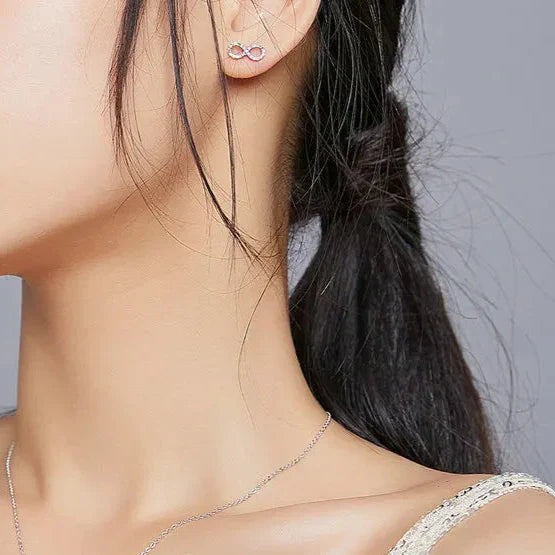 Multicolored Infinity Earrings