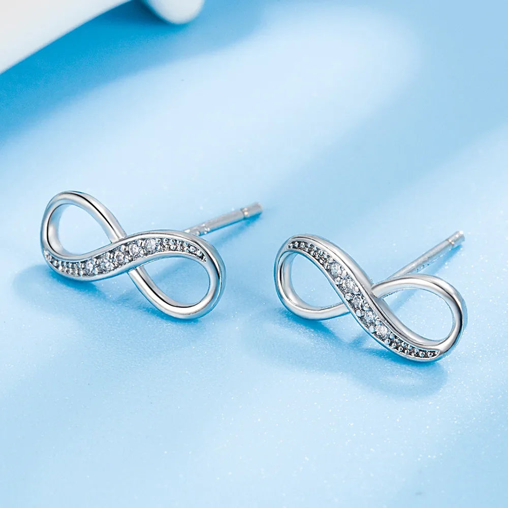Infinity Zircon Earrings